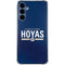 Georgetown University Hoyas Stripe Galaxy A35 5G Clear Case